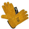 Перчатки желтые цельноспилковые "Драйвер", Thinsulate 40C