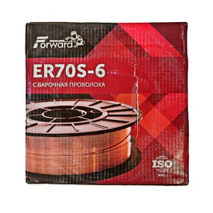 Омедненная сварочная проволока сплошного сечения ER70S-6 MIG-15KG 1.2MM,D300